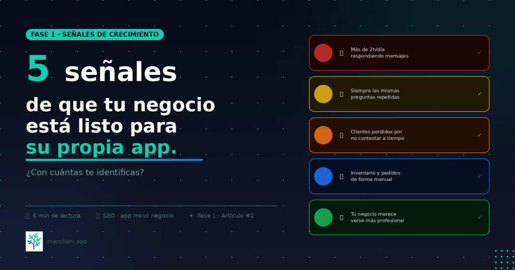 5 señales de que tu negocio está listo para tener su propia&nbsp;app